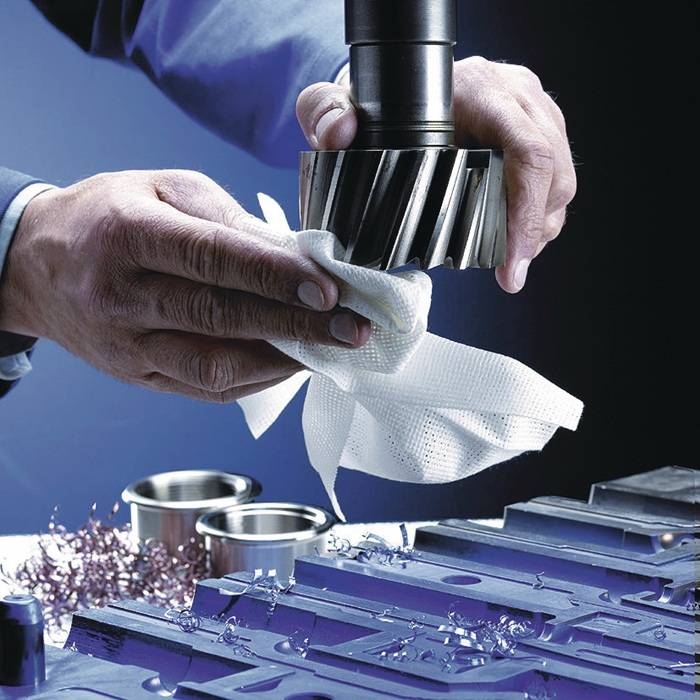 Putztuch WK 70 L.ca.380 mmxB.ca.290mm weiß 1-lagig Rl.TECWERK