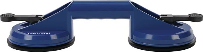 Saugheber Trgf.80kg Kopf-D.118mm 2 Köpfe ABS Ku.TECWERK