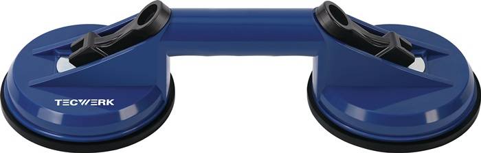 Saugheber Trgf.80kg Kopf-D.118mm 2 Köpfe ABS Ku.TECWERK