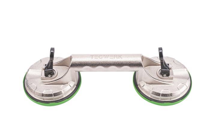 Saugheber Trgf.80kg Kopf-D.118mm 2 Köpfe Alu TECWERK