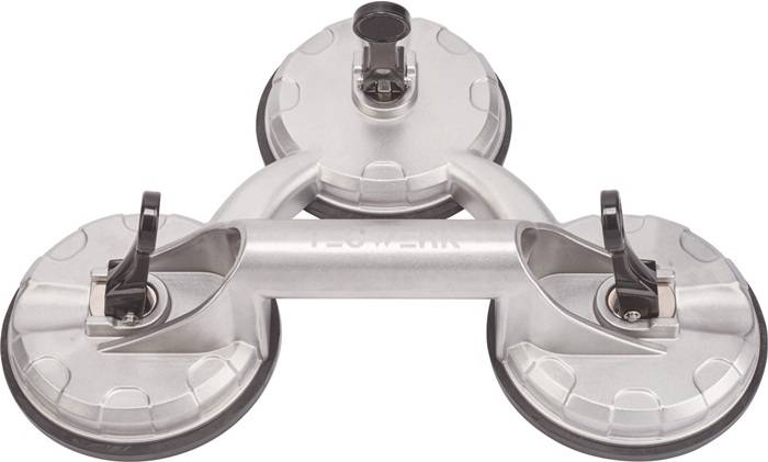 Saugheber Trgf.100kg Kopf-D.118mm 3 Köpfe Alu TECWERK