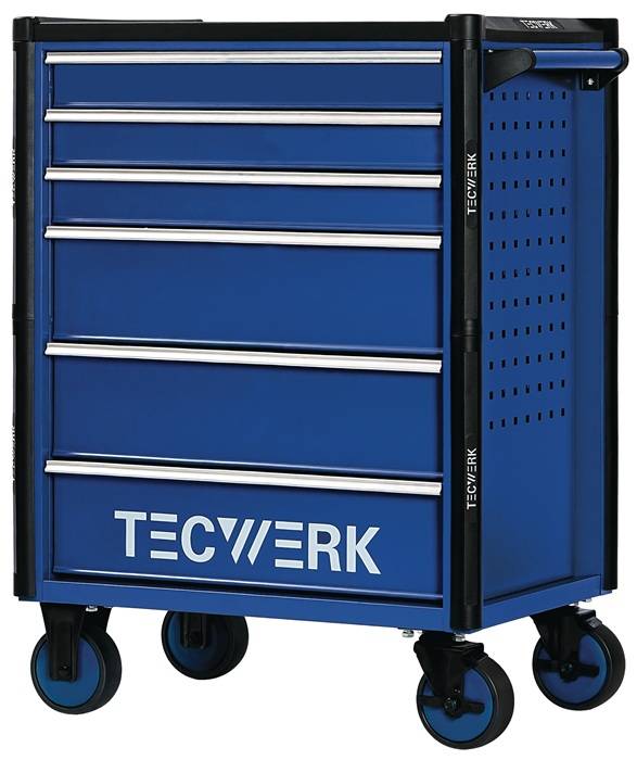 Werkzeugwagen TREND 2.0 B745xT475xH950mm 300kg 6Schubl.unbest.Stahlbl.TECWERK