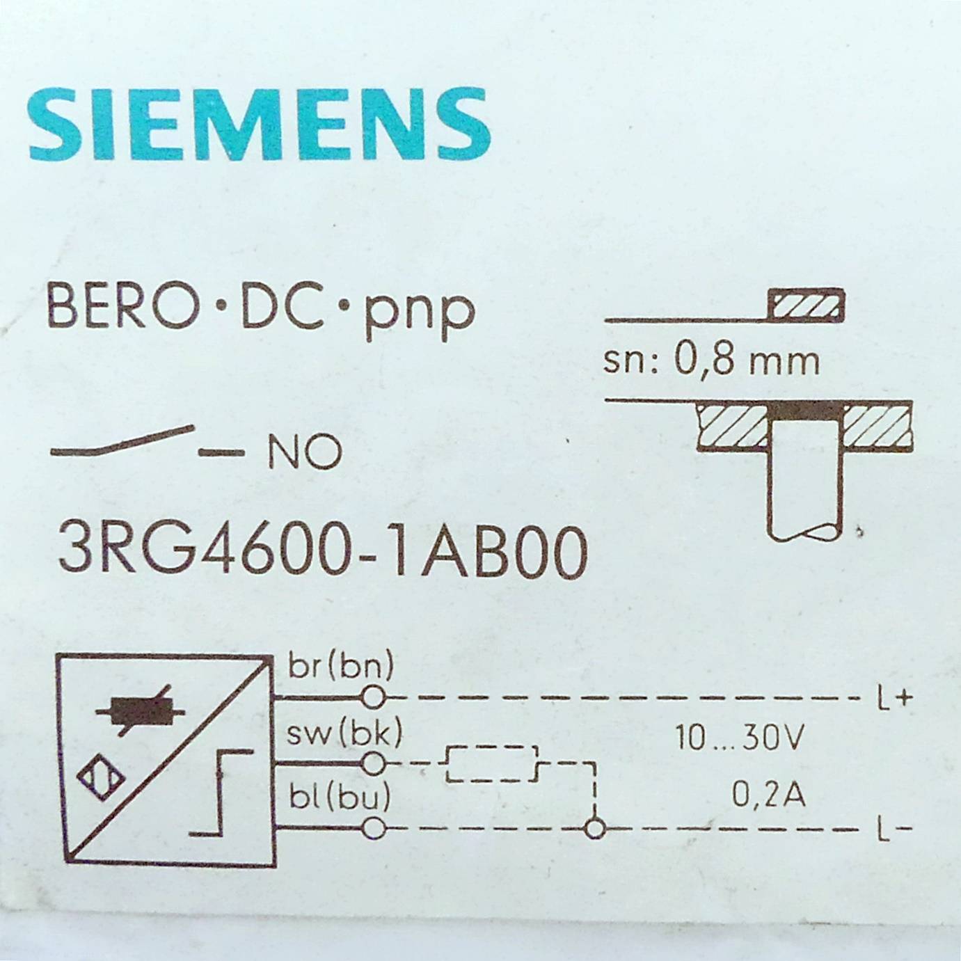 Siemens Näherungsschalter (3RG4600-1AB00)