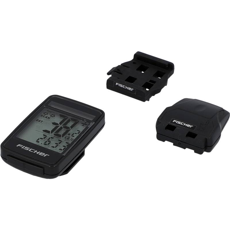 FISCHER Fahrrad-Computer Funk Solar FitPlus, 27 Funktionen