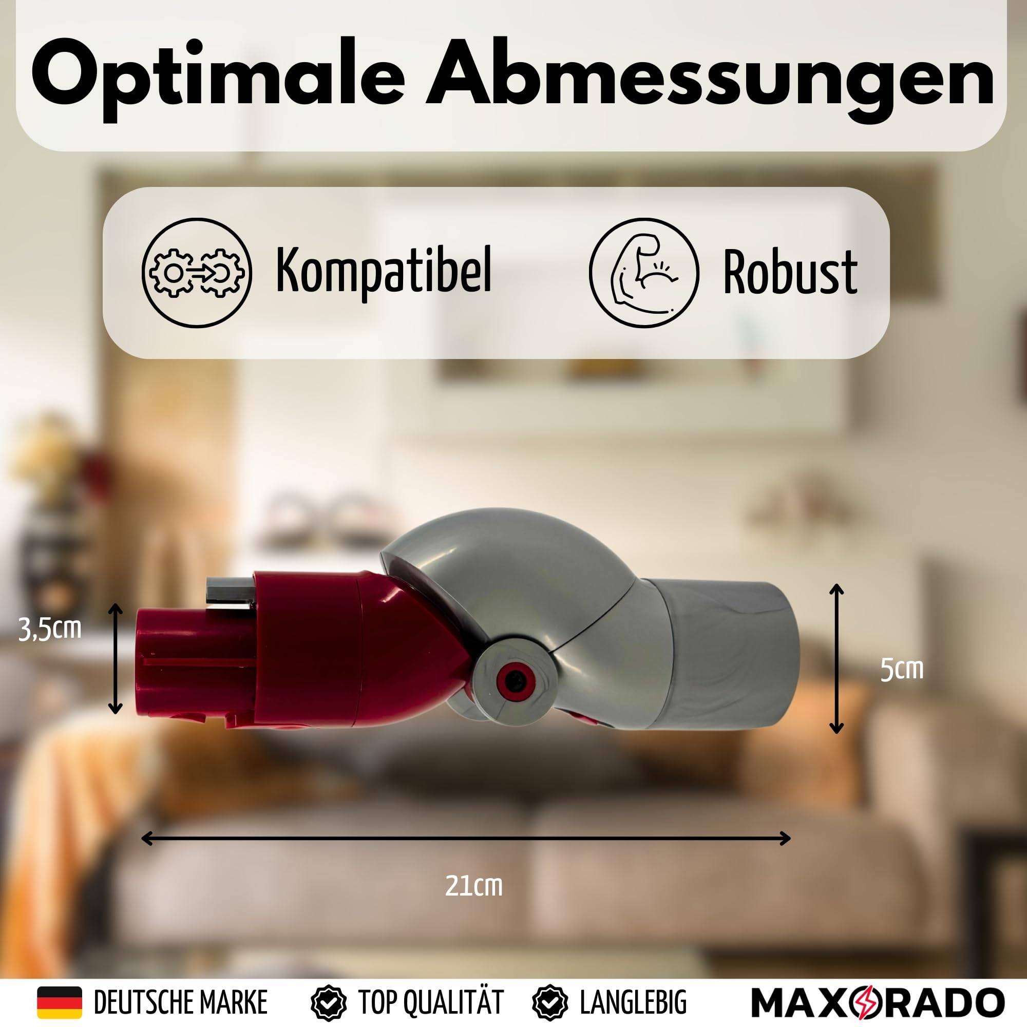 Winkeladapter Winkel Aufsatz für Dyson V7 V8 V10 V11 V15 Biegeadapter Staubsauger Zubehör