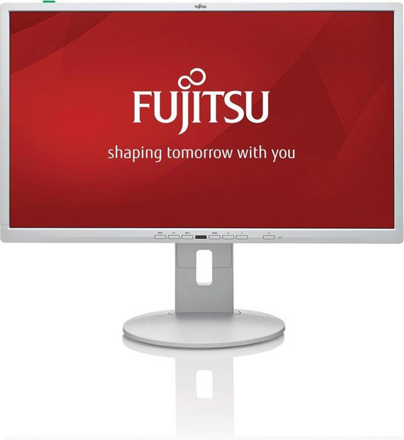 Fujitsu P-Line P24-8 TE Pro 23,8-Zoll Monitor IPS FHD 1920x1080 DP VGA DVI USB Lautsprecher 5ms weiß Sehr gut - Refurbished