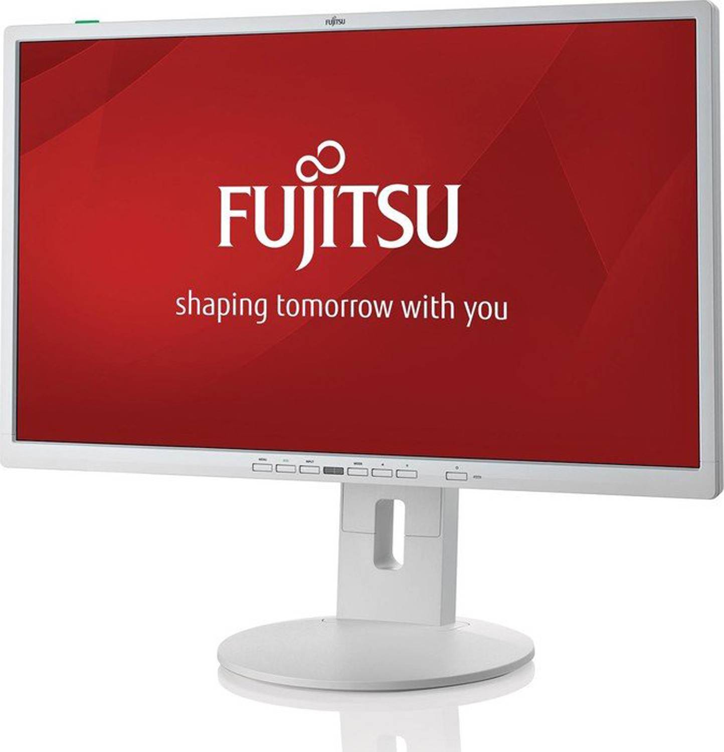 Fujitsu P-Line P24-8 TE Pro 23,8-Zoll Monitor IPS FHD 1920x1080 DP VGA DVI USB Lautsprecher 5ms weiß Sehr gut - Refurbished