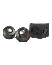 Creative Labs Pebble X Plus Lautsprechersystem für PC 2.1-Kanal kabellos Bluetooth 15 Watt Gesamt Schwarz