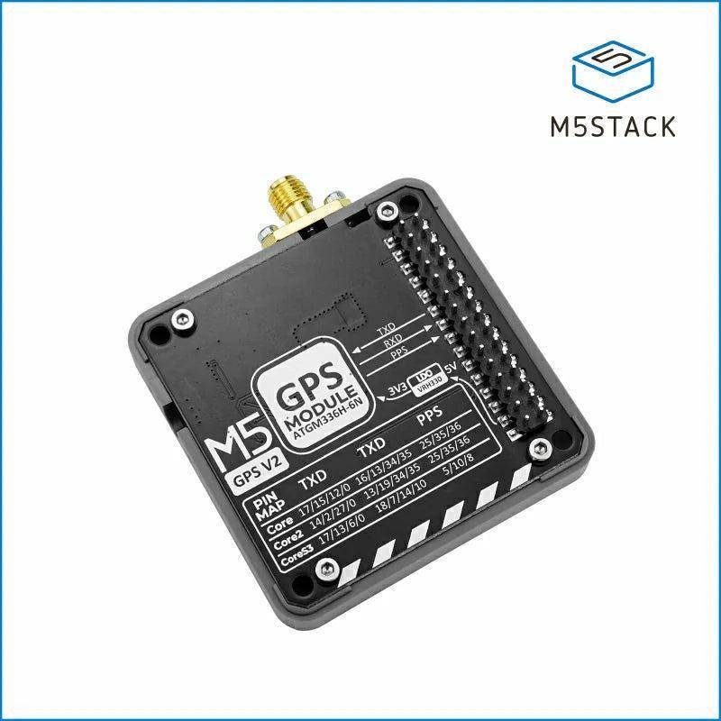 M5Stack GPS Modul v2.0 mit externer Antenne, AT6668, GNSS Modul, GPS, GALILEO, QZSS, 50 Kanäle, 5V