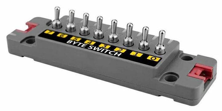 M5Stack Byte Switch Unit, Eingabemodul, 8 Schalter, STM32G031 Controller, RGB-LED-Anzeige, 5V