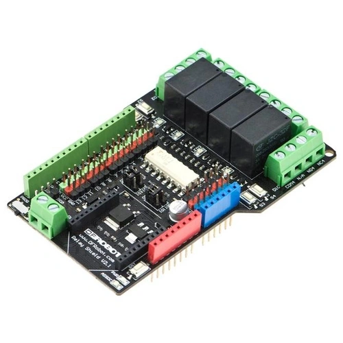 DFRobot 4-Kanal-Relais-Shield, 4 Relais, Optokoppler, XBee-Sockel, Arduino UNO kompatibel, 5A 240V DFRobot 4-Kanal-Relais-Shield, 4 Relais, Optokoppler, XBee-Sockel, Arduino UNO kompatibel, 5A 240V