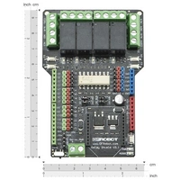 DFRobot 4-Kanal-Relais-Shield, 4 Relais, Optokoppler, XBee-Sockel, Arduino UNO kompatibel, 5A 240V DFRobot 4-Kanal-Relais-Shield, 4 Relais, Optokoppler, XBee-Sockel, Arduino UNO kompatibel, 5A 240V