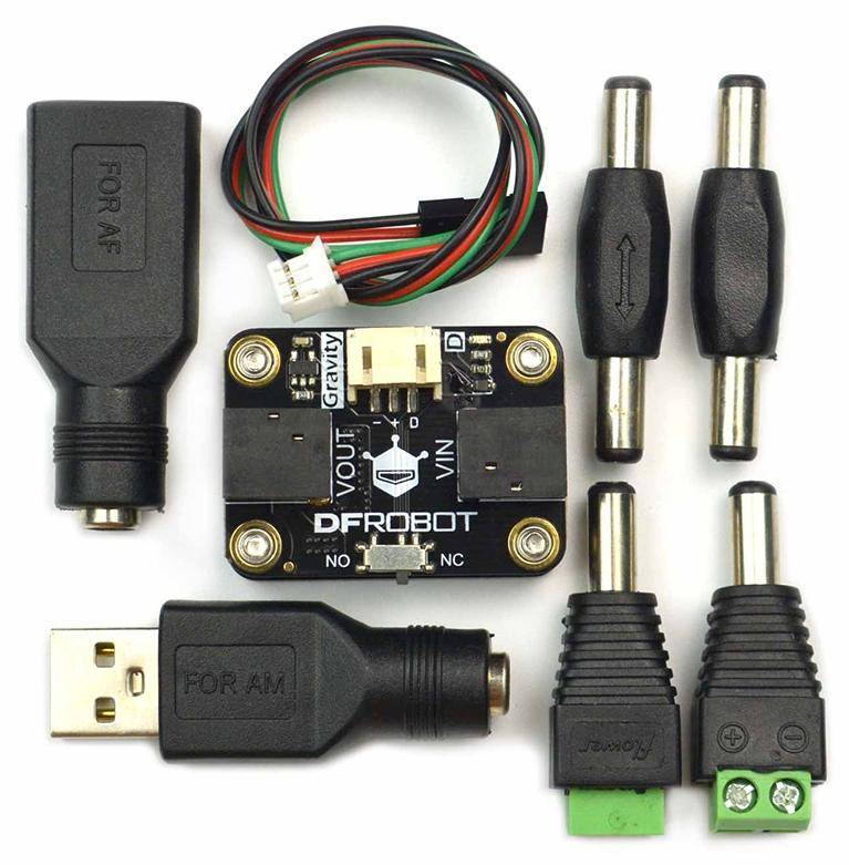 DFRobot Gravity Easy Relay Module, NO/NC Kippschalter, DC2.1 Schnittstelle, 3,3-5,5V