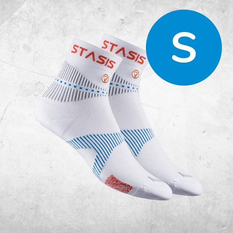 NeuroSocks Athletic Socken - weiß - S - Socken - Größe 35-38 - Atmungsaktive Socken, nahtlos & maschinenwaschbar – blasenvermeidend & geruchshemm