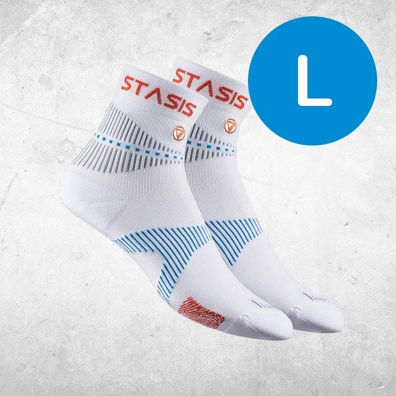NeuroSocks Athletic Socken - weiß - L - Socken - Größe 43-46 - Atmungsaktive Socken, nahtlos & maschinenwaschbar – blasenvermeidend & geruchshemm