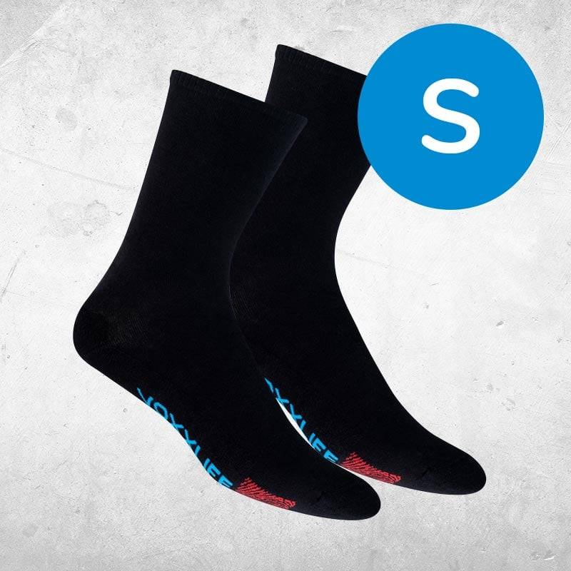 NeuroSocks Athletic Wellness Socken - schwarz -S - Socken - Größe 35-38 - Atmungsaktive Socken, nahtlos & maschinenwaschbar – blasenvermeidend &