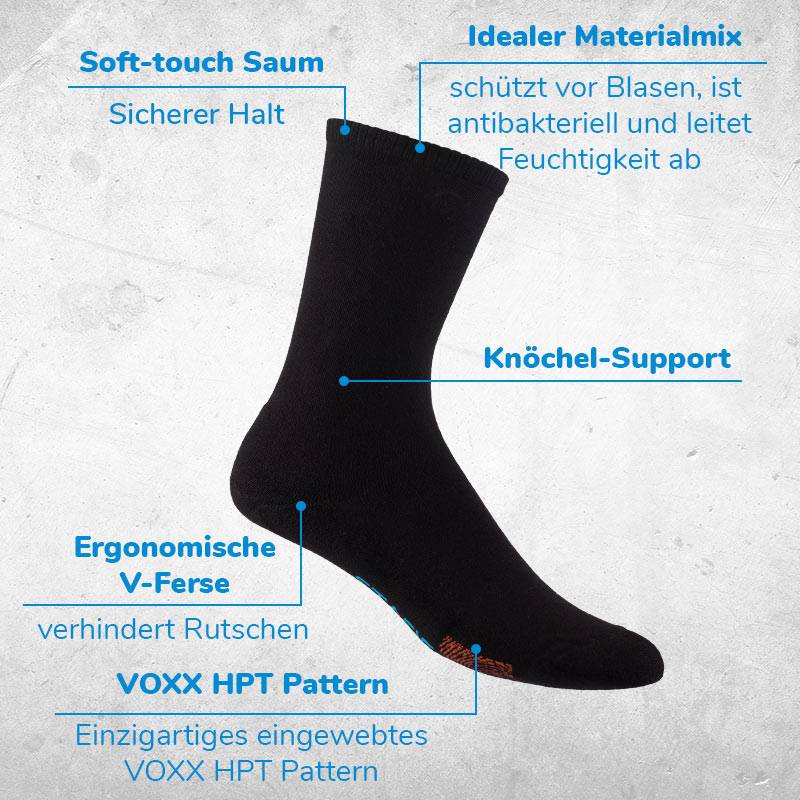 NeuroSocks Athletic Wellness Socken - schwarz -S - Socken - Größe 35-38 - Atmungsaktive Socken, nahtlos & maschinenwaschbar – blasenvermeidend &