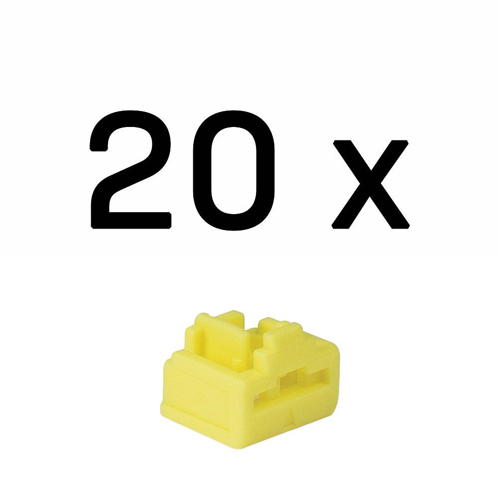 LINDY RJ45 Port Schlösser GELB, 20 Stück