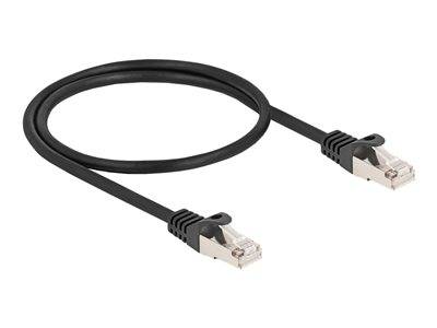 DELOCK Kabel RJ50 Stecker zu S/FTP 0,5m SW Multimedia-Technik