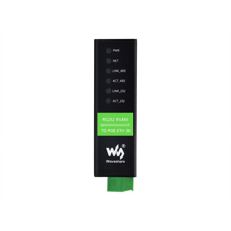 WaveShare RS232 RS485 to RJ45 Ethernet Serial Server Dual PoE Ports