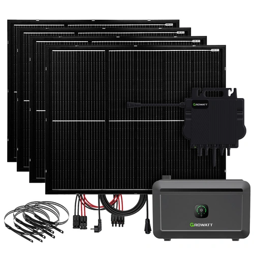 800W Balkonkraftwerk mit ultraleichten Solarmodulen und Growatt NOAH2000 Akku NEO 800M-X 800W Balkonkraftwerk mit ultraleichten Solarmodulen und Growatt NOAH2000 Akku NEO 800M-X