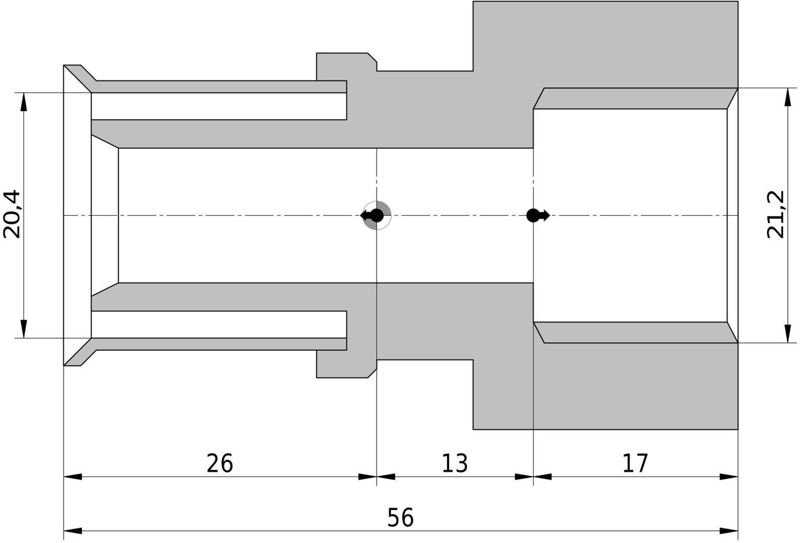 Wavin Tigris K5 Übergang 20mm x 1/2 IG