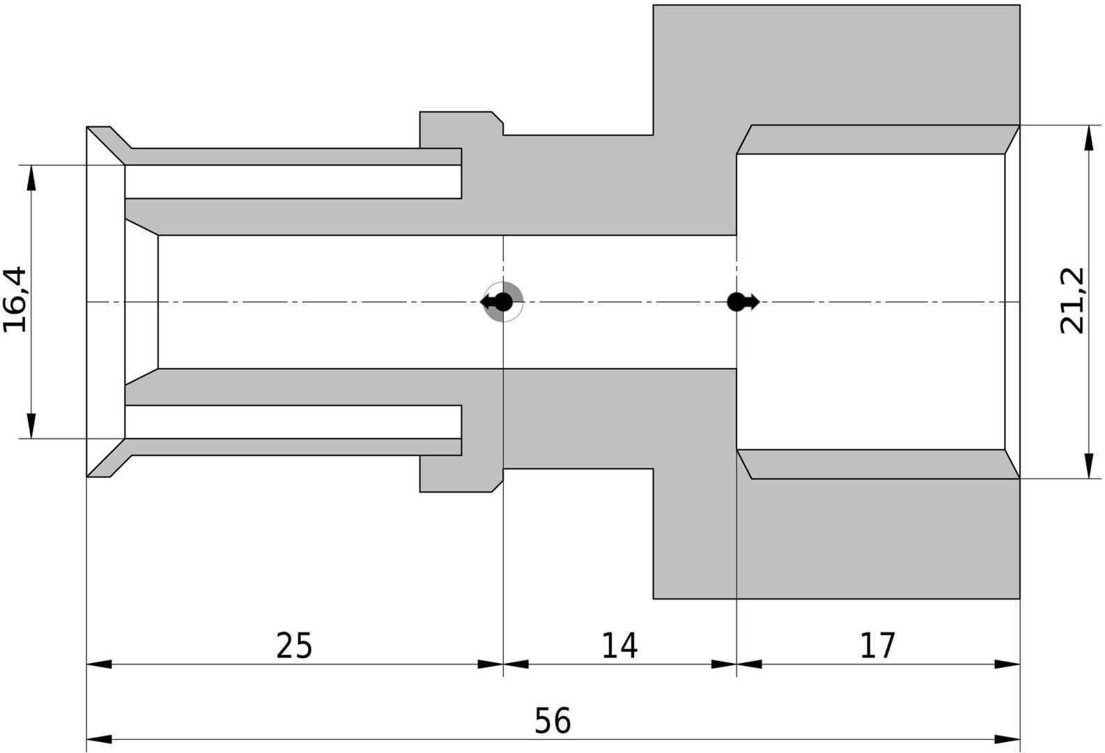 Wavin Tigris K5 Übergang 16mm x 1/2 IG