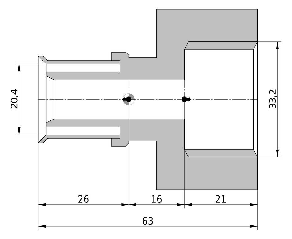 Wavin Tigris K5 Übergang 20mm x 1 IG