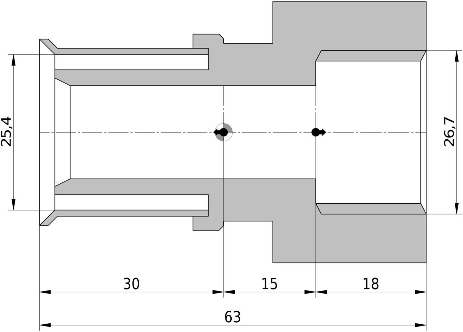 Wavin Tigris K5 Übergang 25mm x 3/4 IG