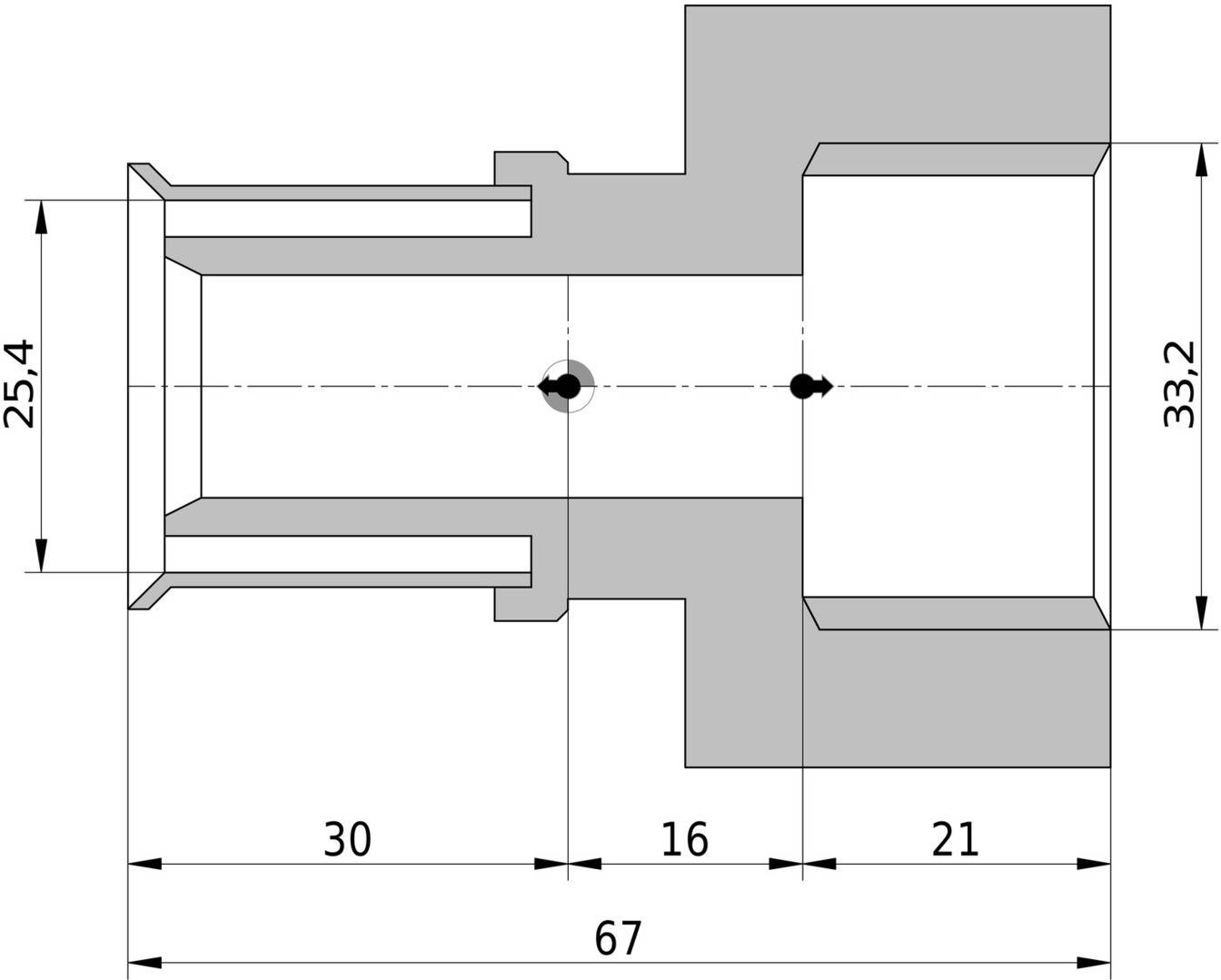 Wavin Tigris K5 Übergang 25mm x 1 IG