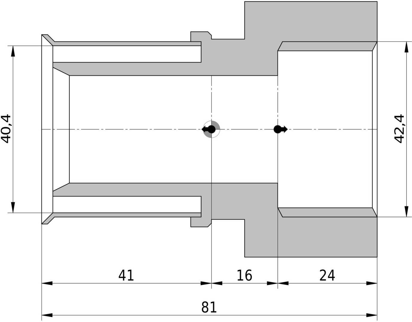 Wavin Tigris K5 Übergang 40mm x 1 1/4 IG