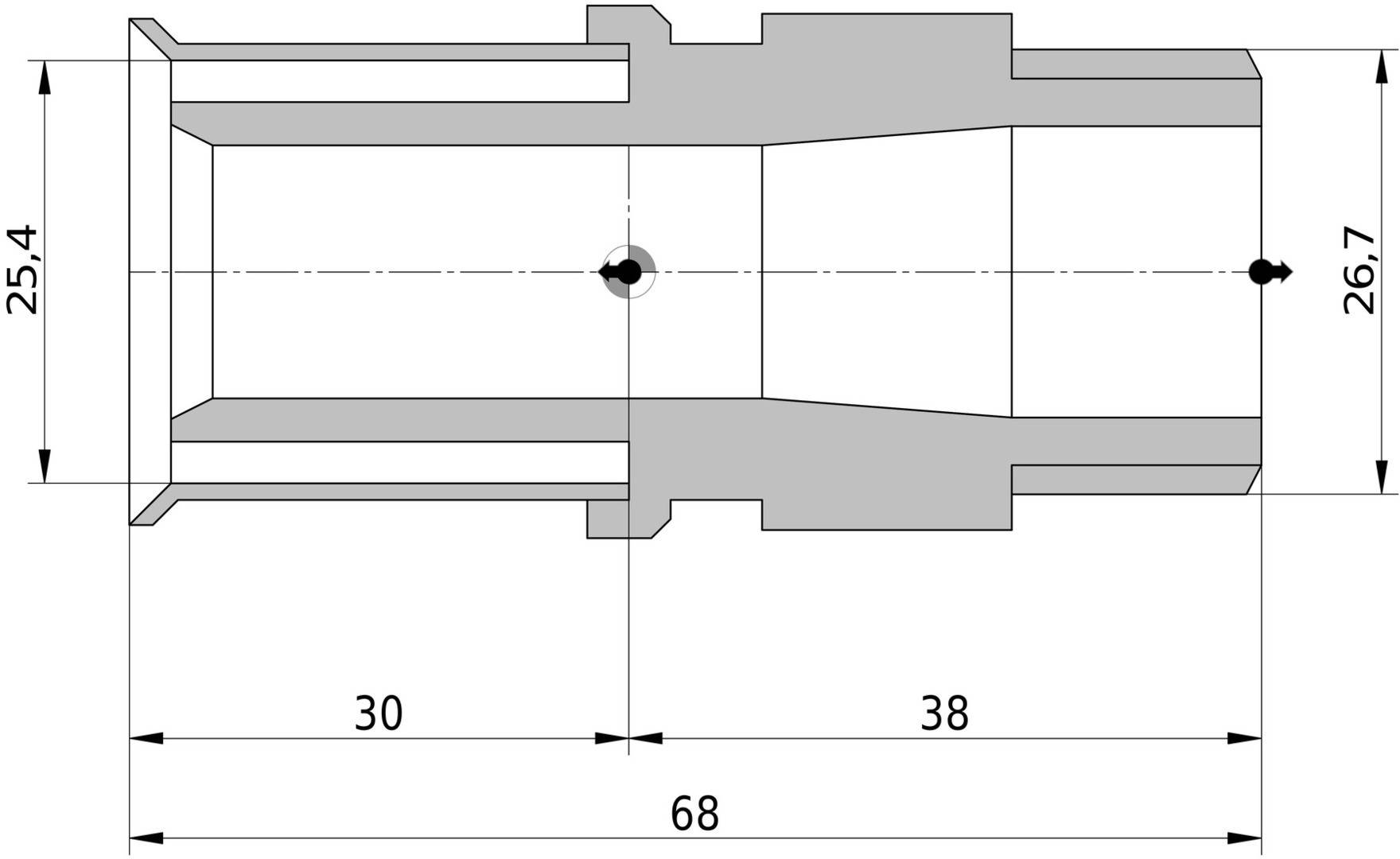 Wavin Tigris K5 Übergang 25mm x 3/4 AG