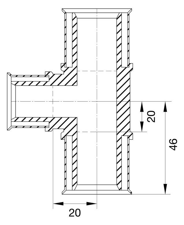 Wavin Tigris M5 T-Stück 20mm