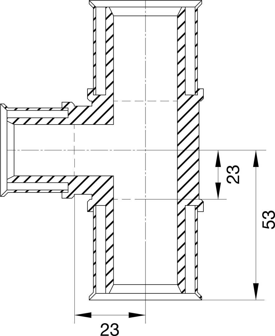 Wavin Tigris M5 T-Stück 25mm