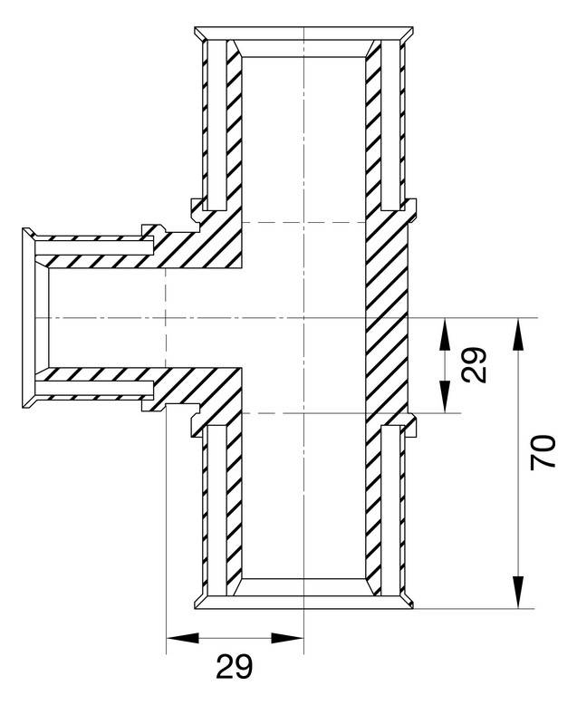 Wavin Tigris M5 T-Stück 40mm