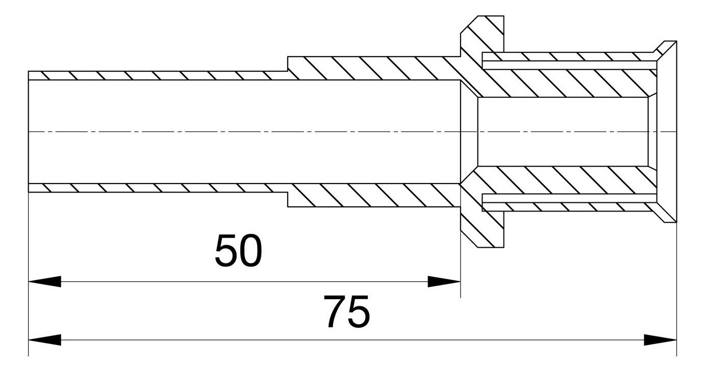 Wavin Tigris M5 Übergang auf Kupfer 20mm x 15mm
