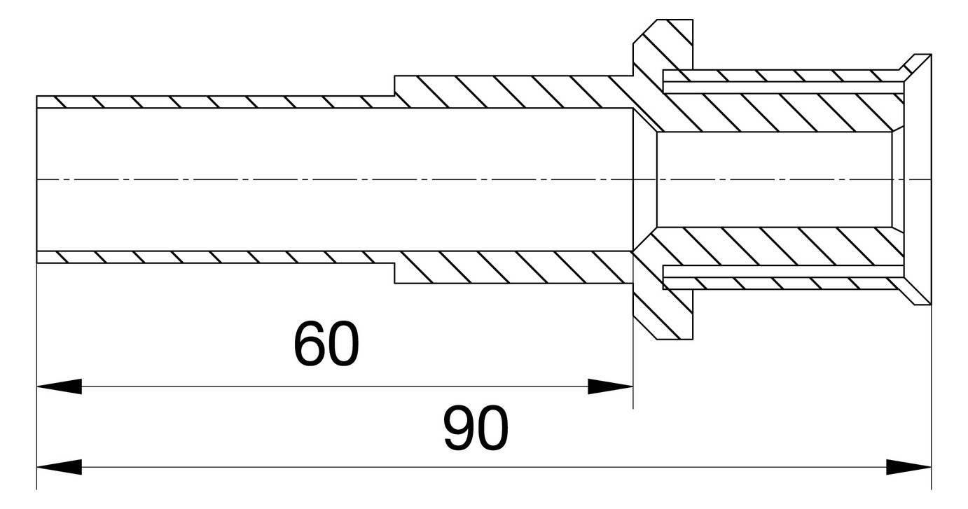 Wavin Tigris M5 Übergang auf Kupfer 20mm x 22mm