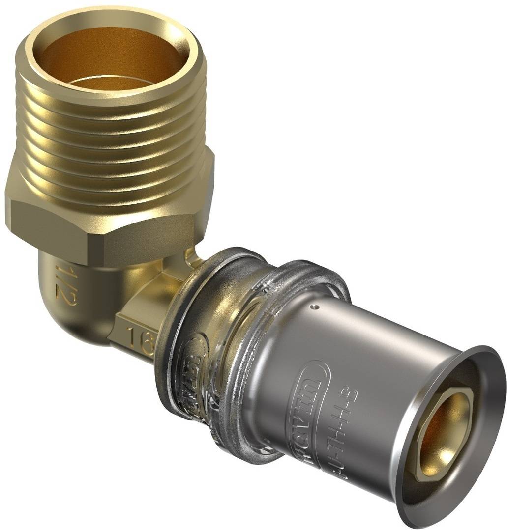 Wavin Tigris M5 Übergangswinkel 40mm x 1 1/4 AG, 90 Grad