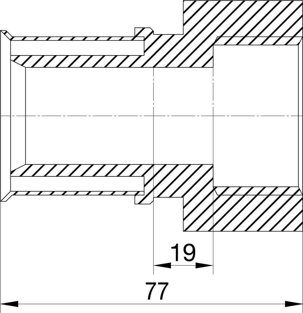 Wavin Tigris M5 Übergang 40mm x 1 1/2 IG
