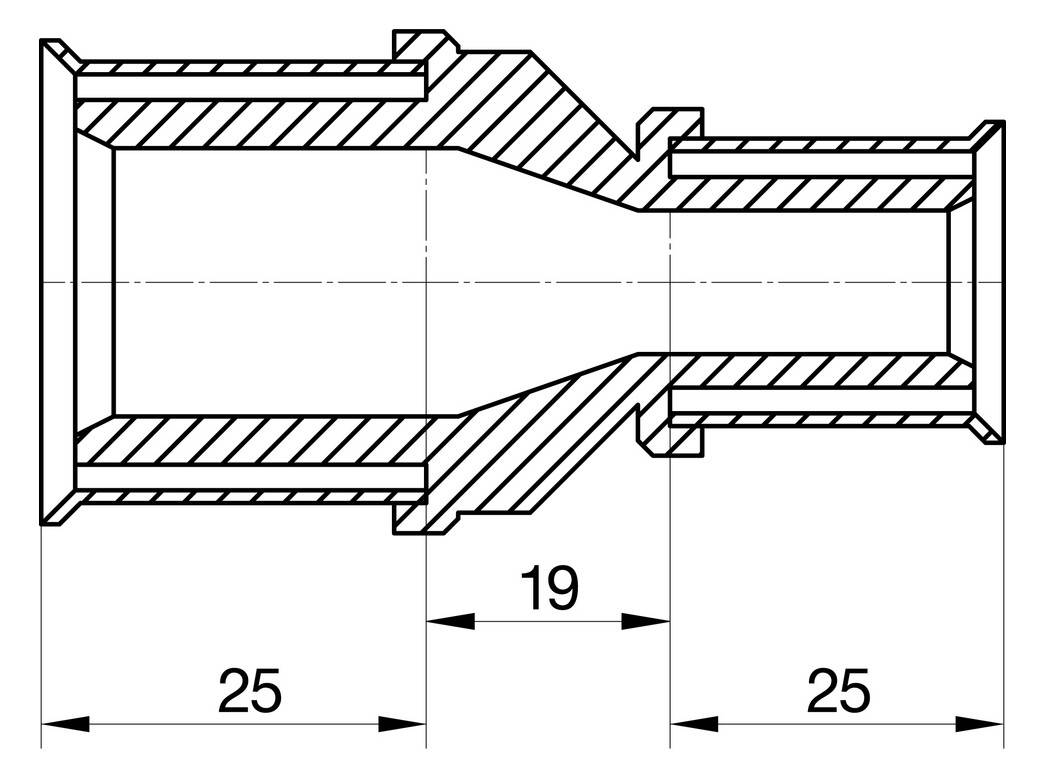 Wavin Tigris M5 Kupplung reduziert, 20mm x 16mm