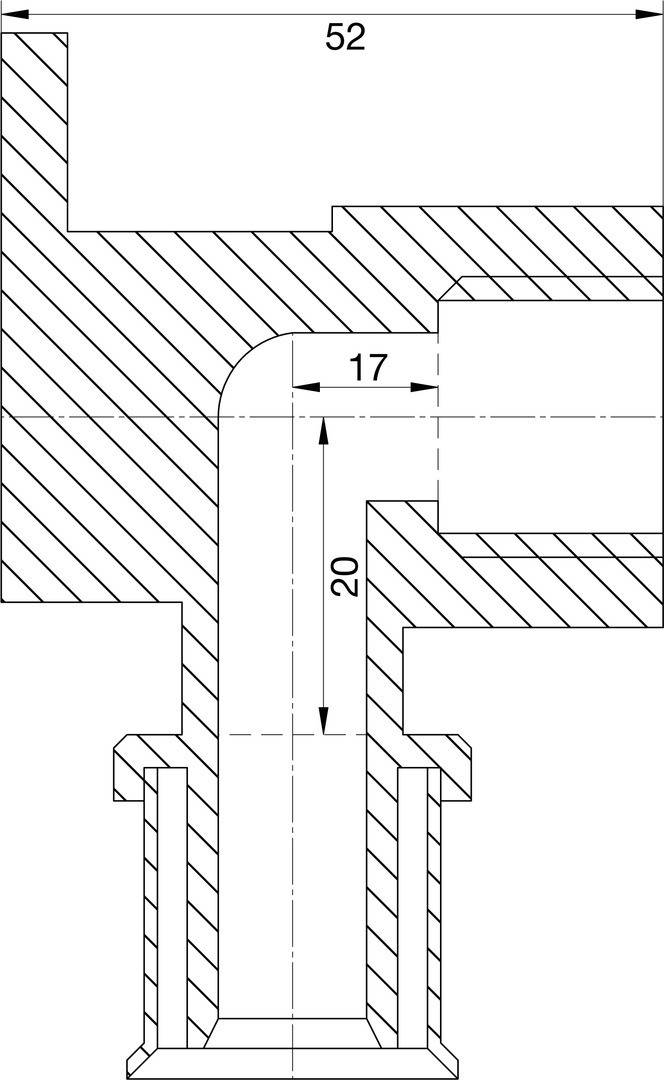 Wavin Tigris M5 Wandscheibe 20mm x 1/2 IG lange Ausführung