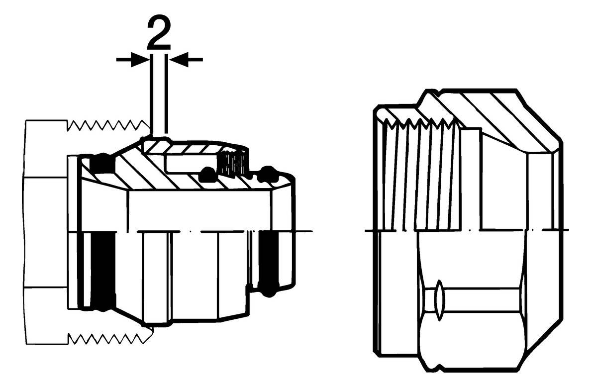 Wavin Anschluss-Verschraubungen Innengewinde, Eurokonus 16x3/4