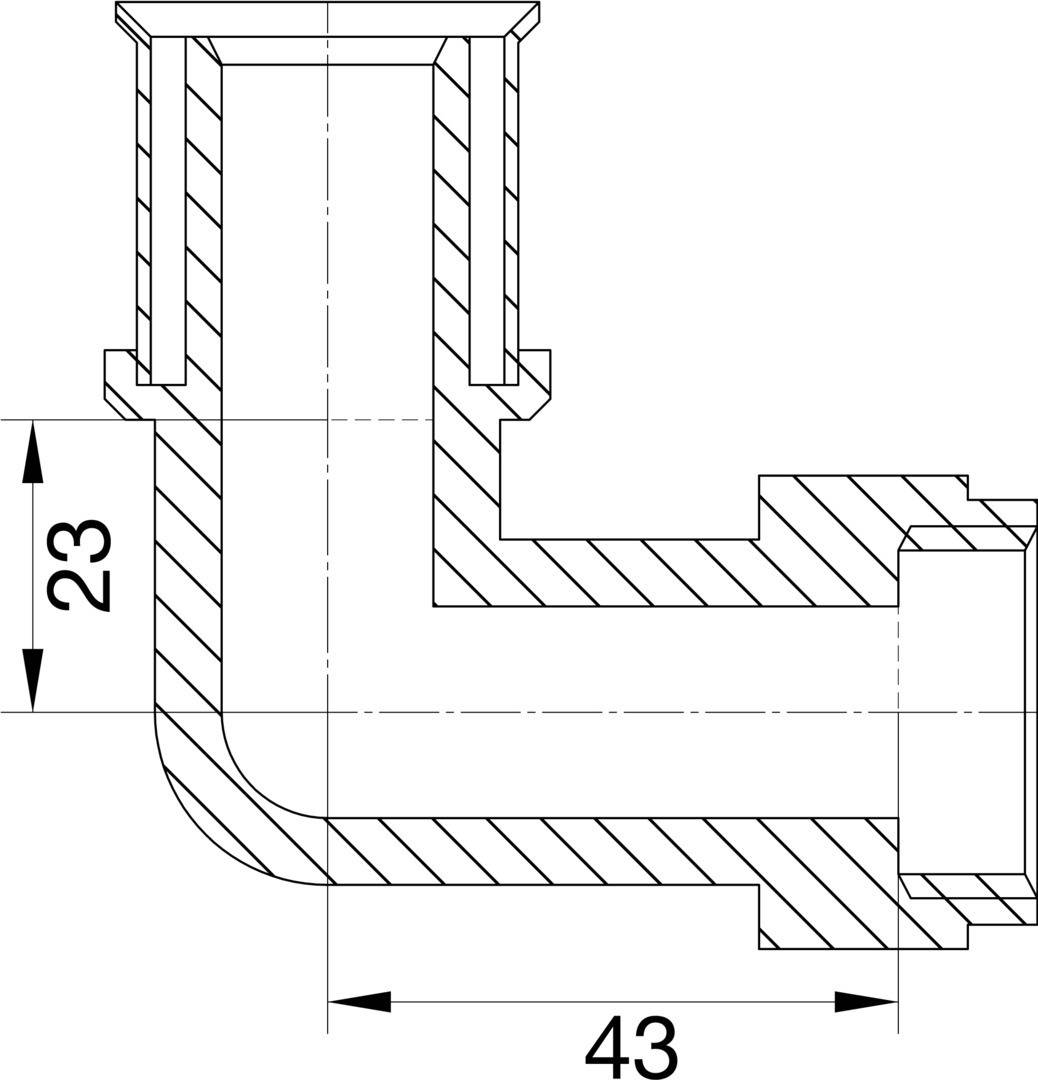 Wavin Tigris M5 Winkel-Verschraubung 25mm x 1 IG, 90 Grad