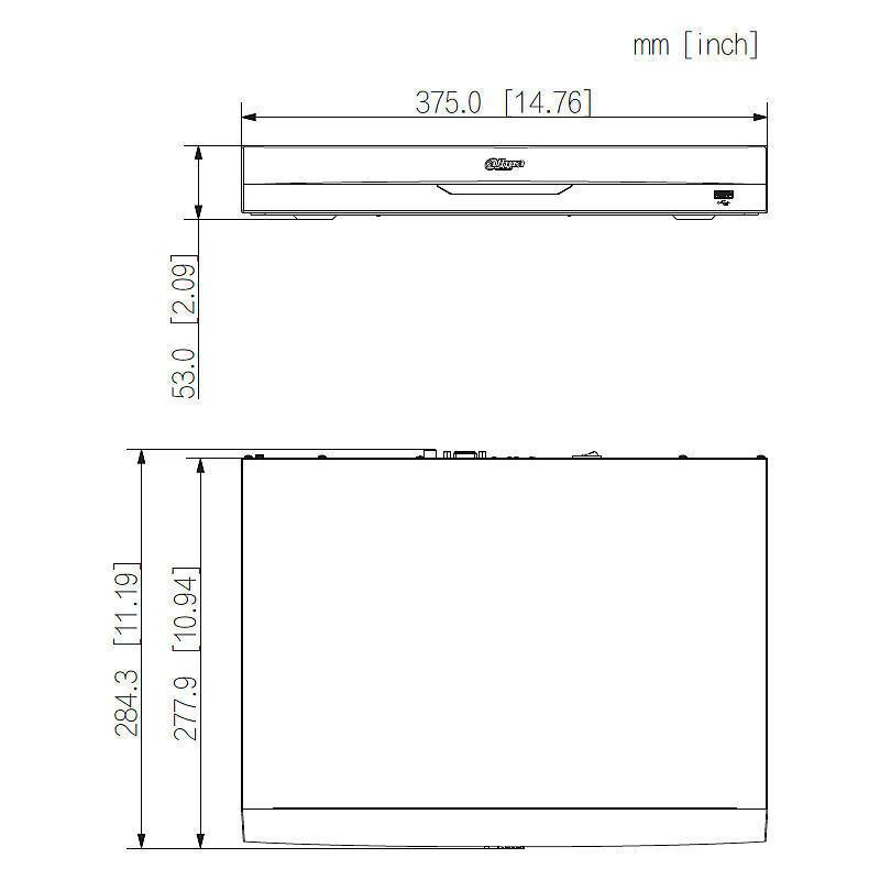 Dahua NVR4204-P-EI 4 Kanal NVR PoE, HDMI/VGA, NVR(4K Ultra HD max. Bildauflösung) | Features:mit PoE-Switch (Stromverso
