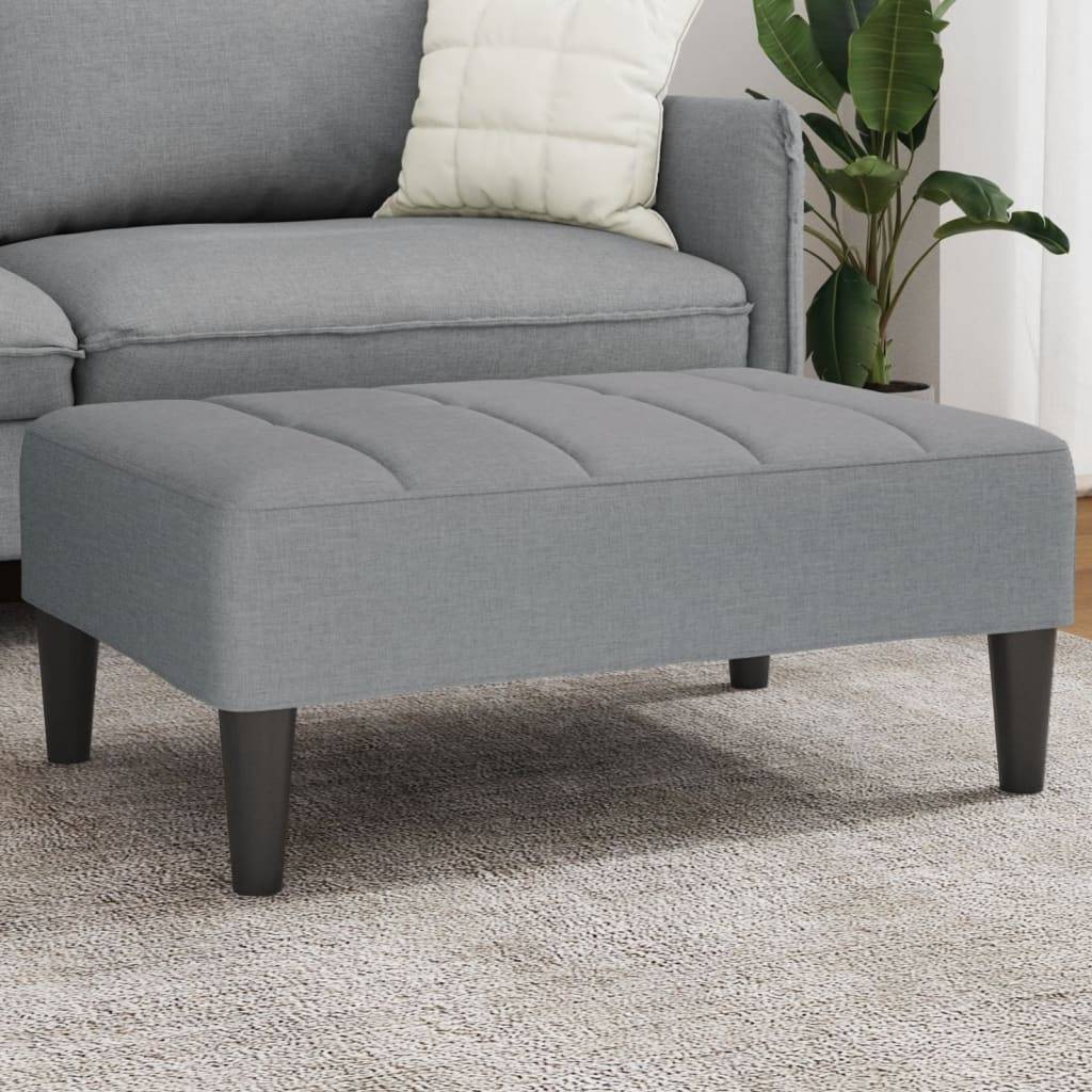 vidaXL Fußhocker Hellgrau 77x55x31 cm Stoff
