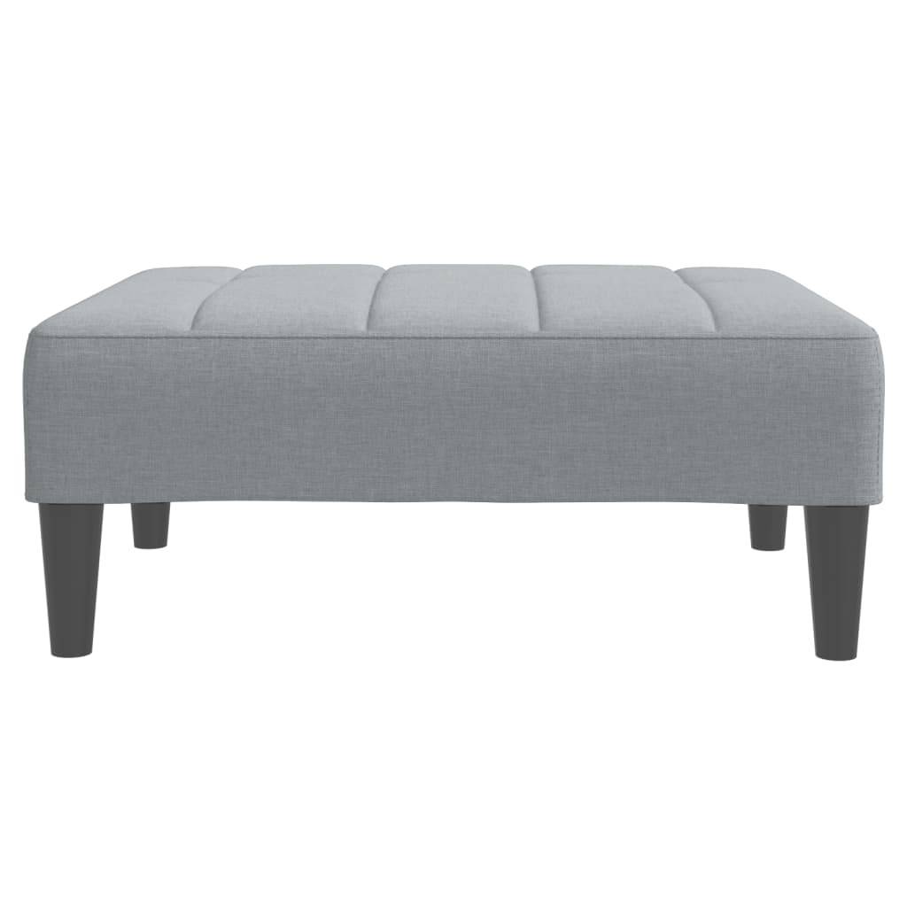 vidaXL Fußhocker Hellgrau 77x55x31 cm Stoff
