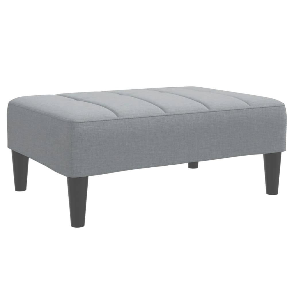 vidaXL Fußhocker Hellgrau 77x55x31 cm Stoff