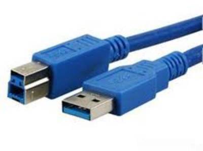 MediaRange Anschlusskabel USB 3.0 Stecker A/B 3m blau Multimedia-Technik USB-Kabel