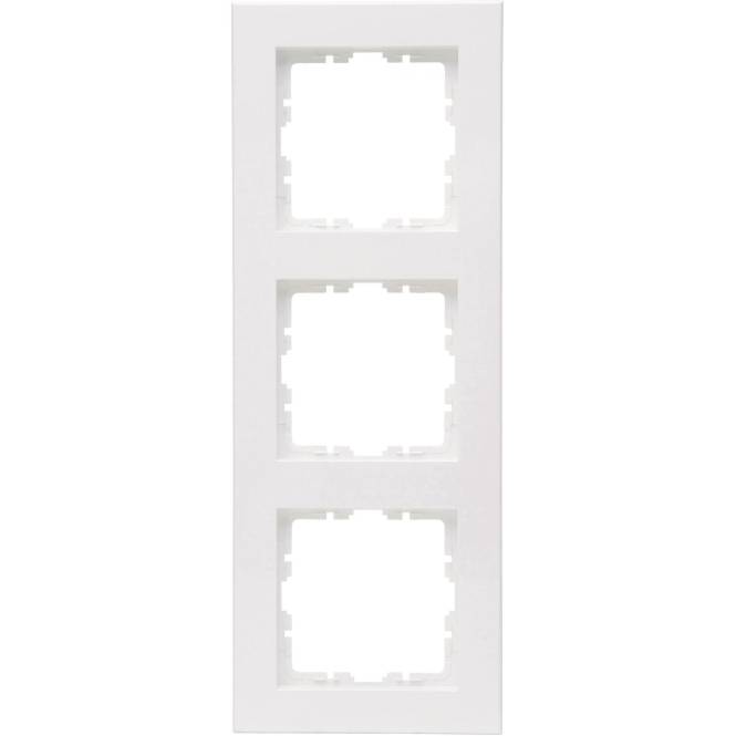 Kopp HK07 PURE Abdeckrahmen 3f 407029002 reinweiß Install.Baumaterial Schaltermat/Geb.Steu Schalter