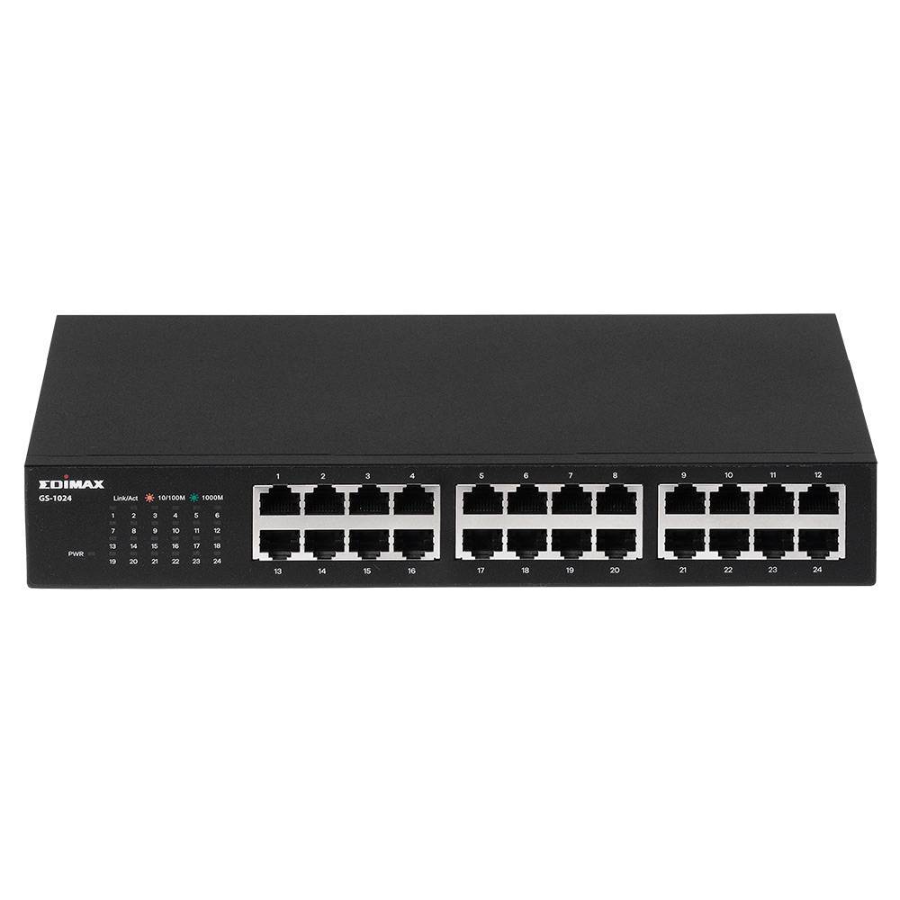 EDIMAX Switch GS-1024 Gigabit Ethernet 24 Ports Rackmount Multimedia-Technik Switche